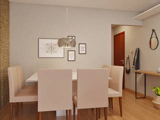 Sala Integrada Cool e Sofisticada, EasyDeco Decoração Online EasyDeco Decoração Online Modern dining room