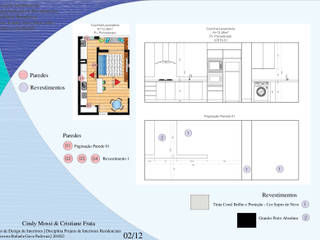 Projeto Residencial Apartamento, Cindy Mossi Design de Interiores Cindy Mossi Design de Interiores