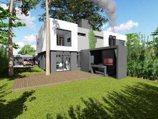 Duplex Mellizos en Villa Elisa, MCG.arq MCG.arq Casas unifamiliares Ladrillos