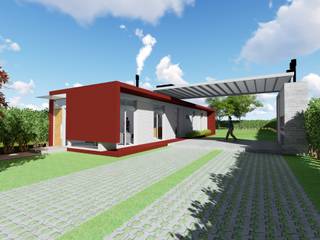 Proyecto de Vivienda de dos dormitorios, MCG.arq MCG.arq Detached home Bricks