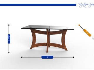 Oakley Rectangle Coffee Table, Mystique Spaces Mystique Spaces Livings de estilo moderno Madera Acabado en madera