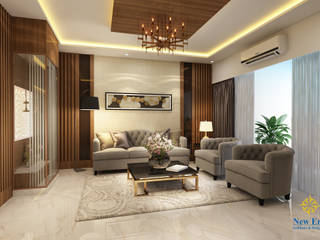 4 BHK apartment , New Era Architects & Construction New Era Architects & Construction Classic style living room