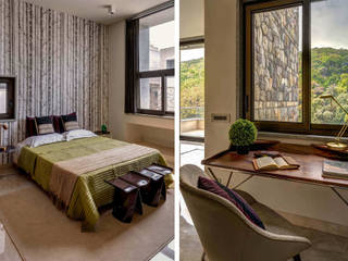 max estates. 222 rajpur road. forest villa. dehradun, MOVA1 MOVA1 Dormitorios modernos: Ideas, imágenes y decoración