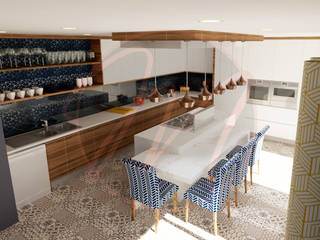 Kitchen, Designs by Meraki Designs by Meraki Built-in kitchens MDF