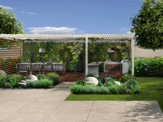 Il Giardino della grande villa, Verde Progetto - Adriana Pedrotti Garden Designer Verde Progetto - Adriana Pedrotti Garden Designer Front yard White