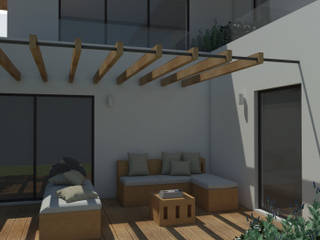 Decoração de Jardim- Lounge exterior dinâmico, CORKBRICK EUROPE CORKBRICK EUROPE Minimalist style garden Cork