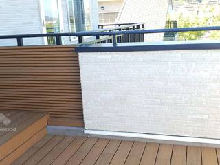 【NewTechWood牆板─不需維護的木質牆面】, 新綠境實業有限公司 新綠境實業有限公司 Modern walls & floors Wood-Plastic Composite Wood effect