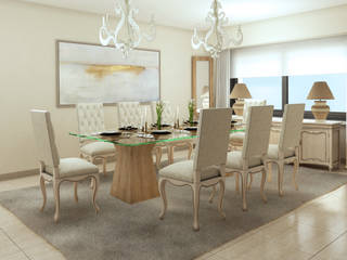 Vivienda unifamiliar Barrio Salamanca Madrid, Alicia Peláez Sevilla - Interiorismo y Decoración Alicia Peláez Sevilla - Interiorismo y Decoración Classic style dining room