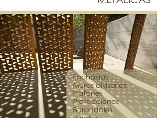 Catálogo de CELOSÍAS METÁLICAS con 78 diseños listos para ser cortados, Terraza CyM Terraza CyM Rumah Modern Besi/Baja