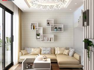 Mẫu nội thất nhà phố đẹp tại Vĩnh Phúc, Nội Thất An Lộc Nội Thất An Lộc Modern living room