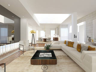 Moradia Foz do Douro , Donna - Exclusividade e Design Donna - Exclusividade e Design Ruang Keluarga Modern