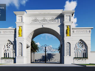 Church Entrance Arch Design, BRISTAN ARCHITECTS & INTERIOR DESIGNERS BRISTAN ARCHITECTS & INTERIOR DESIGNERS Villas