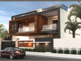 Residence 500sqmt, Inception Design Cell Inception Design Cell Bungalow Houtcomposiet