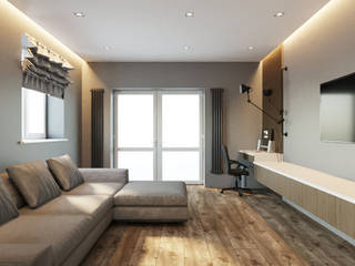 ЖК Лайт СИТИ, No_name_design No_name_design Living room لکڑی Wood effect