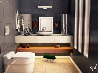 Banheiros - Composições de ambientes 3Ds ultrarrealistas para as indústrias, Renan Slosaski Renan Slosaski Modern bathroom