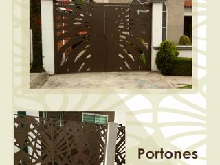 Puertas y portones fabricados y decorados con CELOSÍAS METÁLICAS, Terraza CyM Terraza CyM Portas Metal