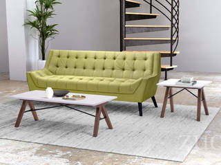 Co-living common areas, Vivible Vivible Modern Living Room Wood Green