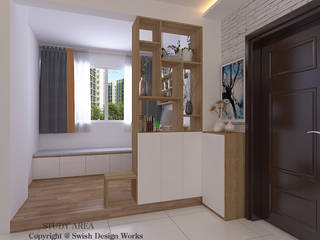 Queen's Road, Swish Design Works Swish Design Works Коридор Фанера