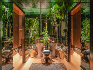 Restaurante Bump Green , Loema Reformas Integrales Madrid Loema Reformas Integrales Madrid Tropical style bathrooms