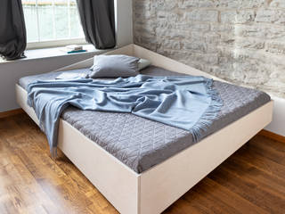 CORNERBED : Das raumsparende Bett für die Ecke, studio michael hilgers studio michael hilgers Commercial spaces