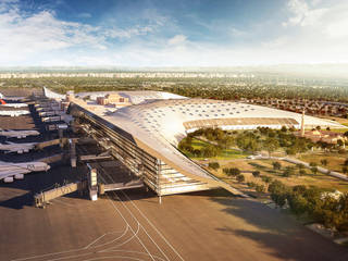 Nuevo Aeropuerto de Lahore. Pakistan, GilBartolome Architects GilBartolome Architects Gewerbeflächen