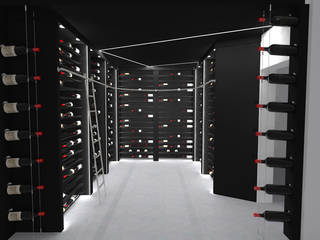 Man Cave - Adega em residência privada, Volo Vinis Volo Vinis Minimalist wine cellar