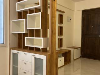 Mrs. Preeja's Residence, HSR Layout, Studio Ipsa Studio Ipsa Moderne Esszimmer Sperrholz Braun