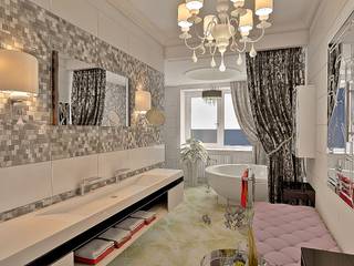 ванная комната interior de luxe, STUDIO DESIGN КРАСНЫЙ НОСОРОГ STUDIO DESIGN КРАСНЫЙ НОСОРОГ Eclectic style bathroom