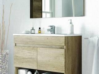 Mobile da bagno arredo sospeso 80 cm colore rovere , Bagno Italia Bagno Italia Ванна кімната MDF