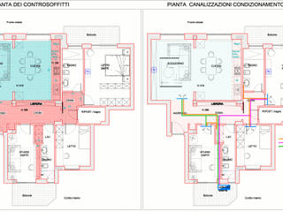 Ristrutturazione appartamento: Il progetto si compone di tavole esplicative per ogni tipo, Studio di Architettura Tundo Studio di Architettura Tundo منازل