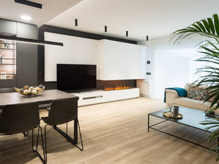 Planta baja de unifamiliar en Madrid, Estudio Arinni S.L. Estudio Arinni S.L. Modern living room