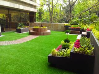 Terraza en Condominio , Once creativos Once creativos Balcones y terrazas de estilo minimalista