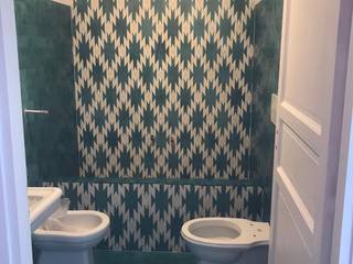 Bagno "Missoni", YANN Srl YANN Srl Eclectic style bathroom Concrete Green