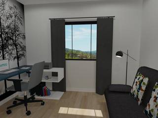 Duplex Development Design, 3D Render and VR , RooMoo RooMoo Ruang Studi/Kantor Modern