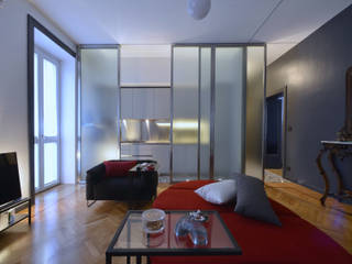 CASA IN VIA LUNIGIANA, Altro_Studio Altro_Studio Modern living room