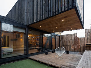 Casa FS, Estudio Dikenstein arquitectos Estudio Dikenstein arquitectos Minimalist house Wood Wood effect