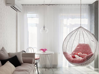 "Девичья Нора", SAZONOVA group SAZONOVA group Scandinavian style living room