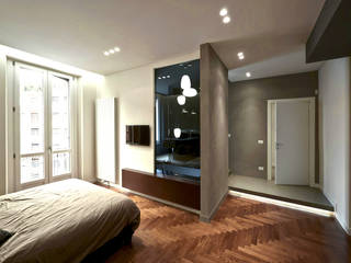 Via Massena, Onice Architetti Onice Architetti Modern style bedroom Reinforced concrete