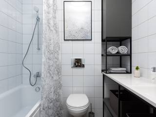 “Шаг в новую жизнь». Sustainable project. Renovation., SAZONOVA group SAZONOVA group 北欧スタイルの お風呂・バスルーム