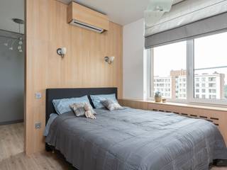 “Шаг в новую жизнь». Sustainable project. Renovation., SAZONOVA group SAZONOVA group Scandinavian style bedroom