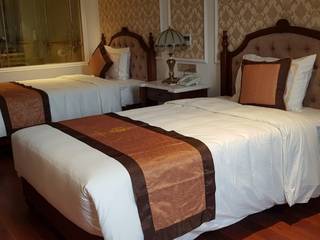 DỰ ÁN THI CÔNG NỘI THẤT KHÁCH SẠN HOÀNG NHÂM – LAI CHÂU, Nội Thất Xhome Nội Thất Xhome Modern style bedroom Wood Wood effect