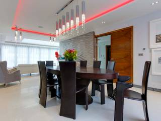 Totteridge N20 modern extension and full refurbishment, Compass Design & Build Compass Design & Build Modern dining room
