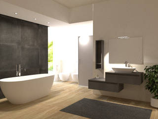 Progetti con vasca, Ceramiche B.M Ceramiche B.M Modern bathroom
