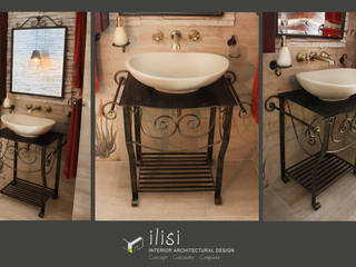 Bathroom Design_ Classic & Romantic, ilisi Interior Architectural Design ilisi Interior Architectural Design حمام حديد