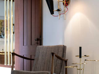COVET VALLEY, MID-CENTURY , Essential Home Essential Home Moderne Wohnzimmer Kupfer/Bronze/Messing