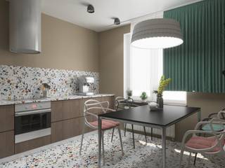 Квартира в стиле контемпорари, Design3s Design3s Unit dapur Chipboard