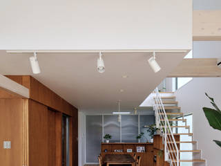 HOUSE-ISU, 島田博一建築設計室 島田博一建築設計室 モダンデザインの リビング