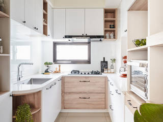 森森•圓舞曲 Residence•2019, 禾宇室內設計 禾宇室內設計 Küchenzeile MDF Holznachbildung