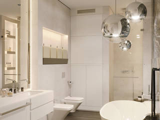 Квартира 103 кв.м. в ЖК Barrin House. , MARION STUDIO MARION STUDIO Minimalist Banyo