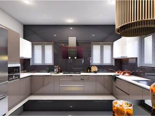 Best Interior designs in Kerala—Monnaie Architects & Interiors, Monnaie Interiors Pvt Ltd Monnaie Interiors Pvt Ltd Built-in kitchens